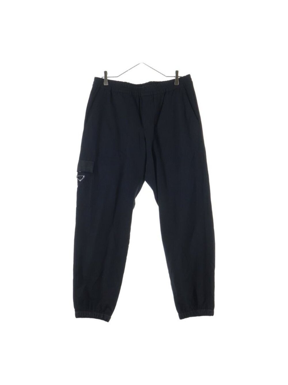 Prada Wool Easy Track Pants Cargo Black